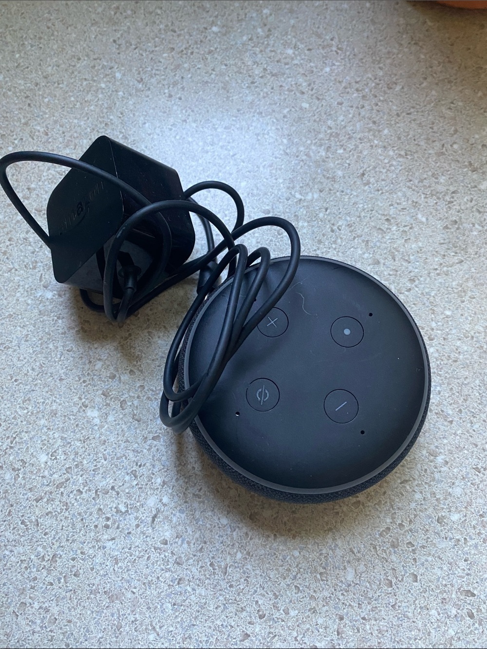 Amazon Echo Dot (Black) with Power Adapter